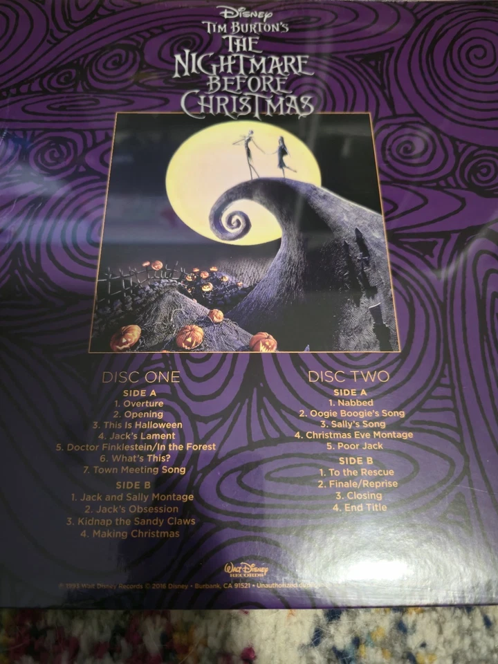 THE NIGHTMARE BEFORE CHRISTMAS - OST -  2LP FYE EXCLUSIVE - PURPLE VINYL SEALED - Image 2 of 4