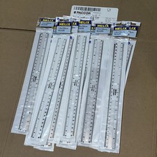 Helix Ruler 30cm/12inch Batch of 100 rulers clear stationery   