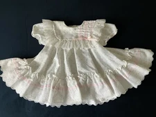Vintage Mini World Inc Girls Dress Sz 24 Months  Ruffles And Lace