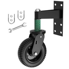 6" Heavy Duty Fence Gate Wheel 500lb Spring Loaded 360 Swivel Caster Farm