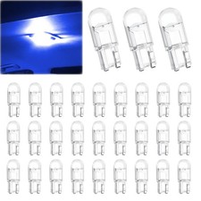 30pcs Car Led Bulb 194 168 2825 W5w T10 Wedge Cob Led 6000k License Plate Light