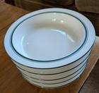 Set of 5 Dansk Christianshavn Green 8" Rim Soup Bowls Portugal Bistro