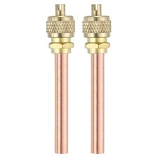 2Pcs Access Service Valves, 1/4" OD x 2.68" Length Filling Access Valves