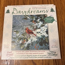 Cross Stitch Kit Harmony Under Glass Daydreams Cardinal 72748