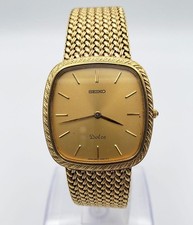 SEIKO 5930-5060 Dolce Men's Watch Quartz Square Analog From Japan