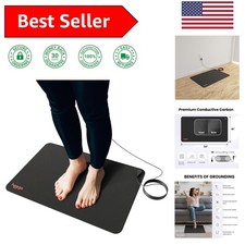 Easy Setup Grounding Mat - 24" x 16" Conductive Carbon Pad for Daily Relaxation