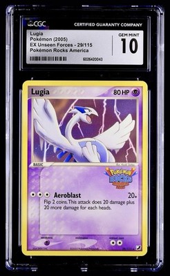 Pokémon Rocks America Stamped Promo 2005 EX Unseen Forces 29/115