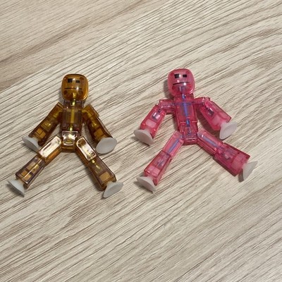 Stikbot Robots Stop Motion Animation Stikbot Figures Brown & Pink