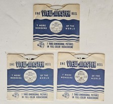 John and Mable Ringling Museums 1956 View-Master 3 Reel Set 398-A 398-B 398-C
