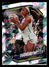 Diamond Miller 2025 WNBA Panini Prizm Cracked Ice Prizm Card -#27 Dallas Wings