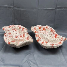 Vintage - Mid Century Modern - Set 2 Large Ceramic Ashtrays -  Byron Mold 286