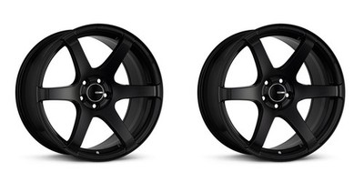 (2X) Enkei T6S Wheels [18x9.5 / 5x100 / ET:45 / CB:72.6] Matte Black