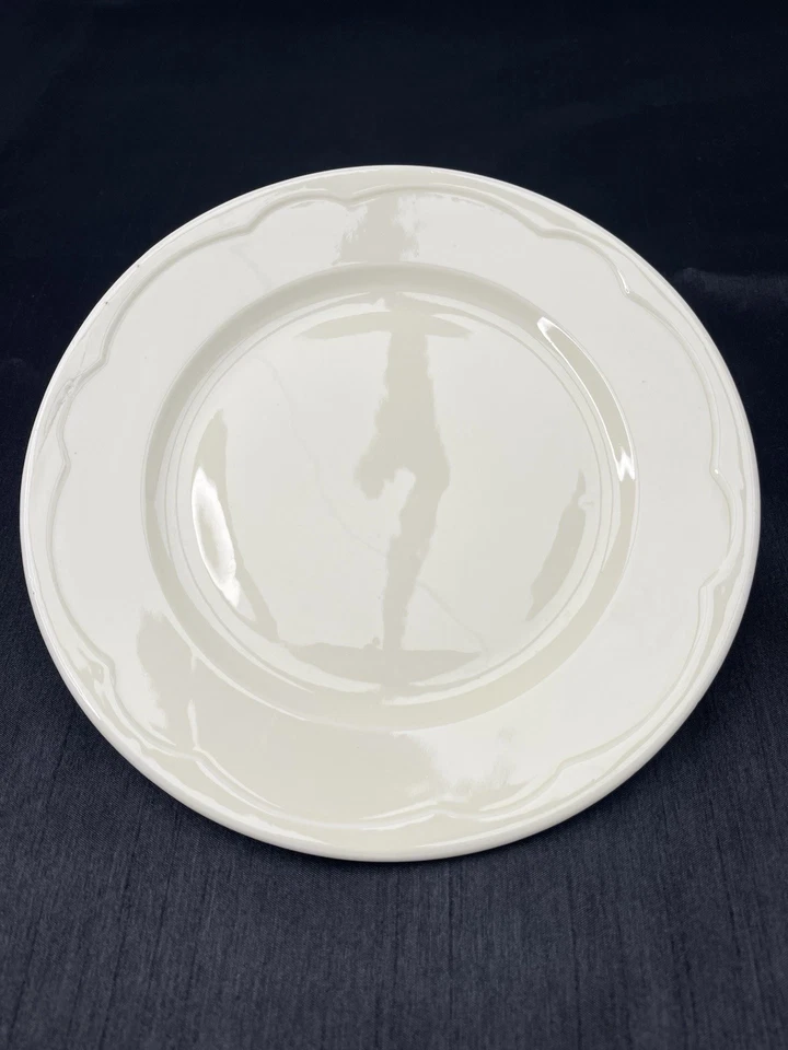 6 Assiettes Plates Pillivuyt France – 24 cm – Porcelaine Blanche – Vintage - Photo 3/4