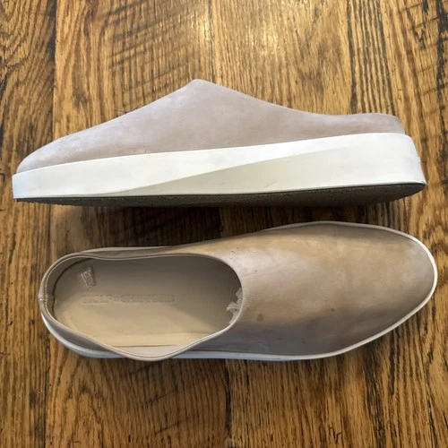 Wolf & Shepherd Cruise Mule Slip On Shoes Unisex Size 44 EU Us 10.5 Beige Flats