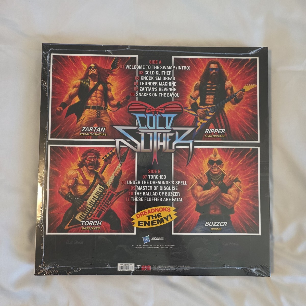 SDCC 2025 Hasbro G.I. Joe Cold Slither Vinyl LP Zartan Chameleon
