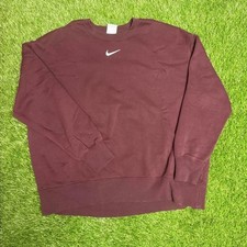 Nike Women's Burgundy and Brown Sweatshirt