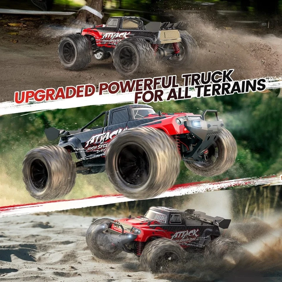 1/16 Brushless RC Cars for Adults Fast 50+ Mph, RC Trucks 4X4 Offroad Waterproof - Image 4 of 4