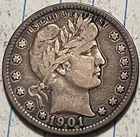 1901 Barber Quarter Ch. Fine