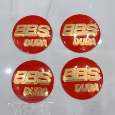 4pcsset Bbs-dura Wheel Center Cap Sticker 70mm Emblem Red Gold 3d Logo P5624080