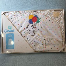 Vintage Carter's Diaper Stacker Holder Organizer White Polka Dot Bear Balloons