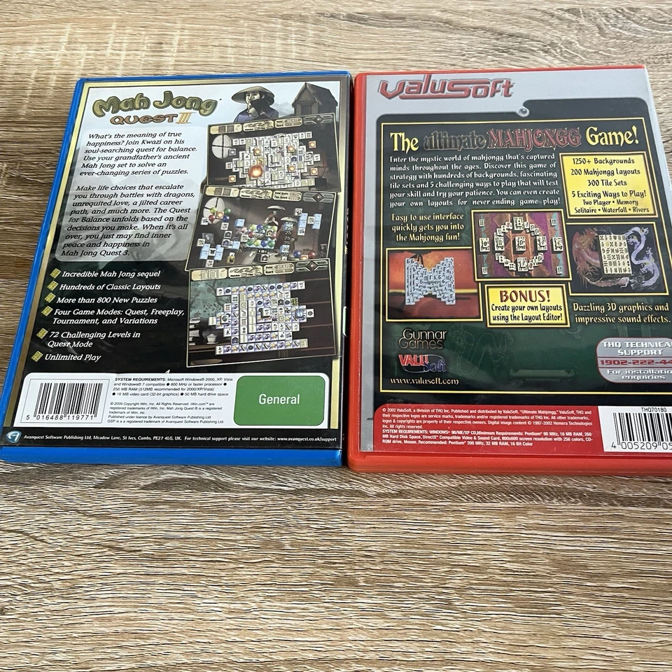Ultimate Mahjong 5 (2002) Mahjong Quest 3 (2009) Vintage PC CD ROM Computer Game - Image 2 of 4