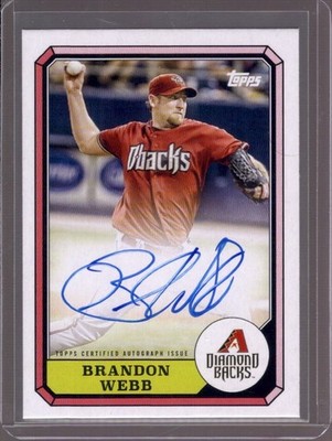 BRANDON WEBB 2025 Topps Archives Boardwalk & Baseball Autograph Auto #87BBA-BW