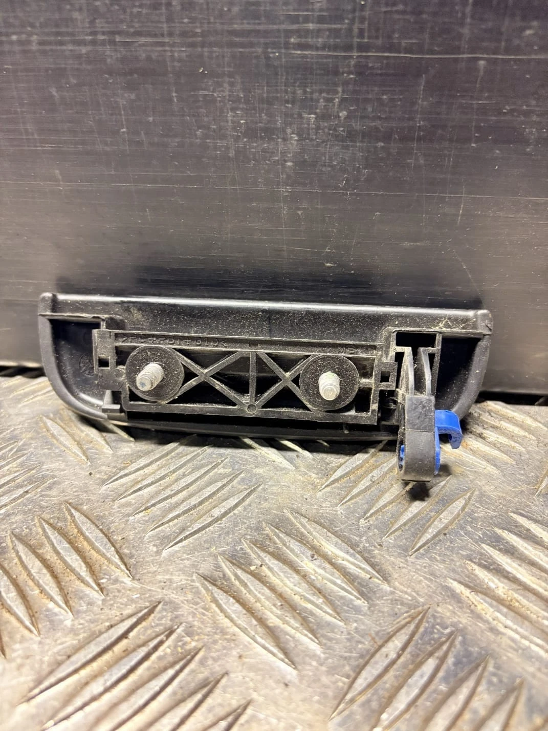 Actual handle rear close view