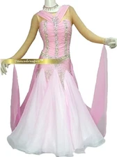 #3218 Custom-made Ballroom Modern Smooth Waltz Foxtrot Tango Dance dress
