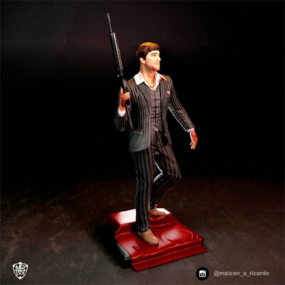 Scarface Al Pacino 3D Printing Unpainted Figure Model GK Blank Kit