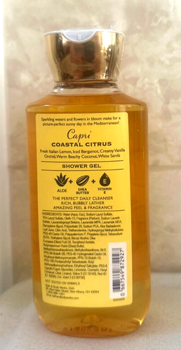 Bath & Body Works Capri Coastal Citrus Shower Gel 10 Oz Lemon SEALED NEW - Picture 4 of 4