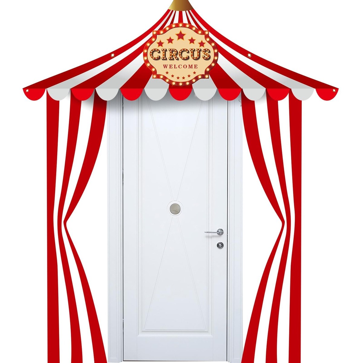Circus Lion Tent Balloon - 30 Inch Big Top Foil Balloon For Carnival Party Decor