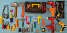 TOY TOOL LOVERS DREAM Multi-Brands - Toolbox over 32+ Tools & 35+ Hardware CLEAN