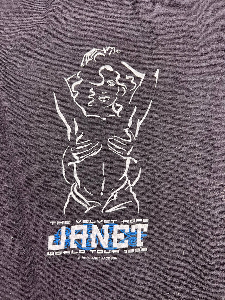 Vintage 1998 Janet Jackson Velvet Rope World Concert Tour T Vintage 1998 Janet Jackson Velvet Rope World Concert Tour T