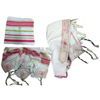 Pink Tallit (Prayer Shawl) for women