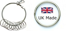 Key Ring Holder Organiser&20x25mm Split Rings.Office,Janitor,Security,Landlord