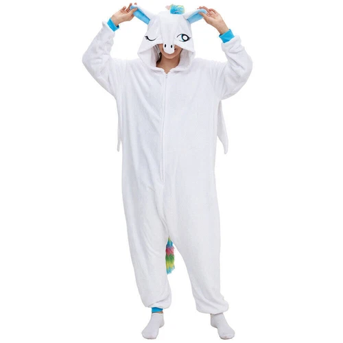 Unisex Pyjama Pajamas Kigurumi Onesie11 Adult Animal Xmas Cosplay Costume New - Picture 12 of 19