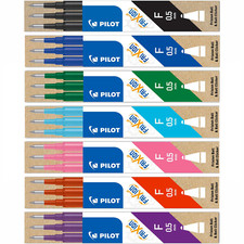 Image of Pilot FriXion 0.5mm Ball Rollerball Clicker Erasable Pen Refills Various Colours
