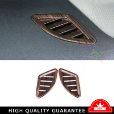 Instrument L&R Air Outlet Vent Trim 2PCS Fit For BMW X2 F39 2018-2022 Wood Grain