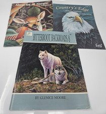 Lot of 3 Decorative Painting Books Wildlife Wild Animals Nature Patterns
