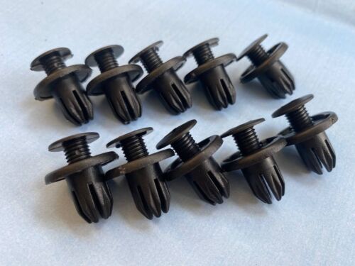 MERCEDES-BENZ FRONT REAR INNER WHEEL ARCH SPLASHGUARD LINER TRIM CLIPS 10x - Picture 1 of 12