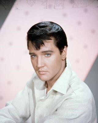 Elvis Presley stunning publicity portrait wearing white shirt 18x24 poster  | eBay UK