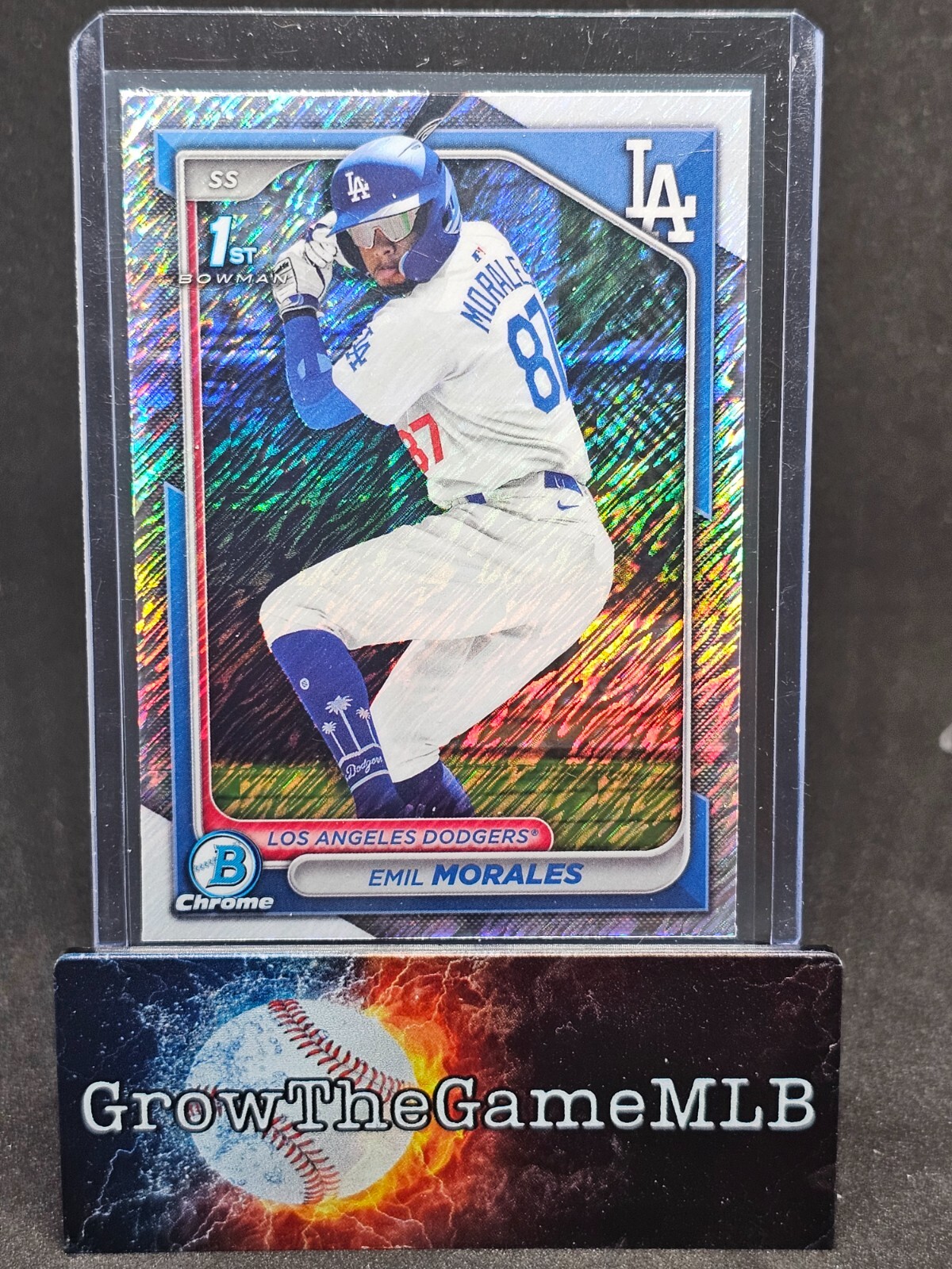 2024 Bowman Chrome Emil Morales 1st Bowman Shimmer #BCP-221