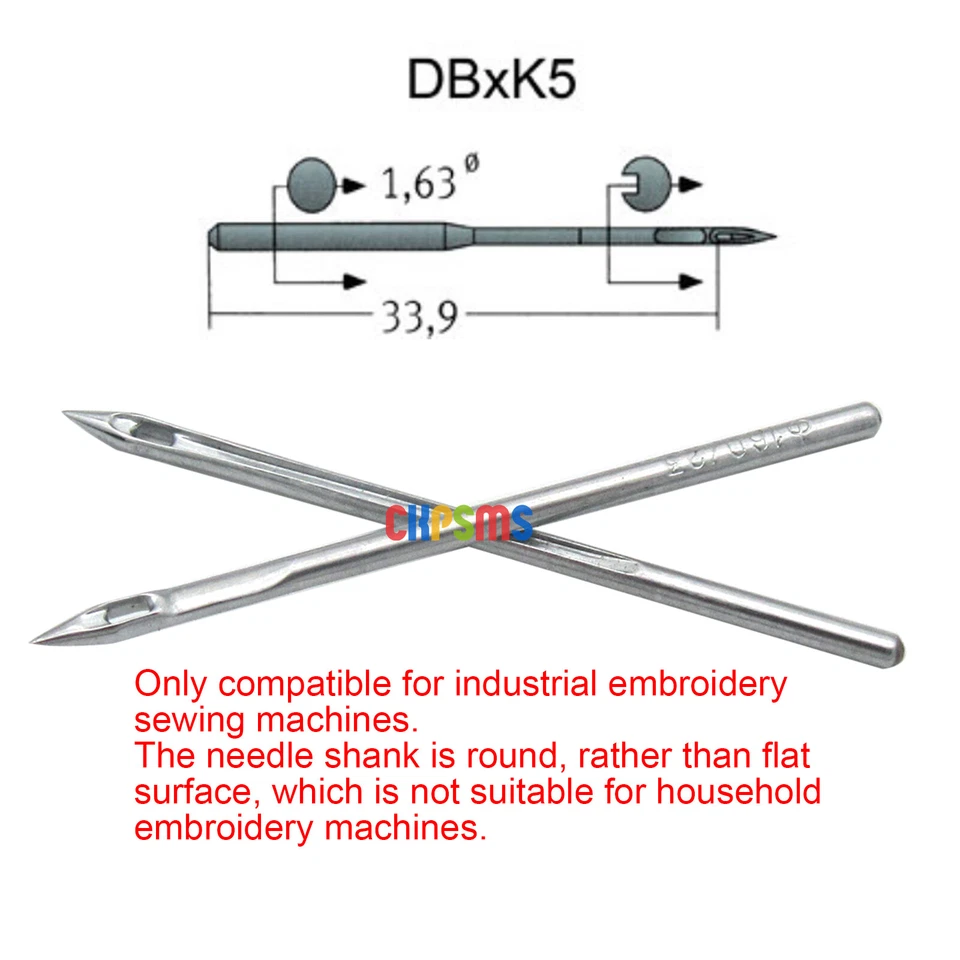 100 Organ DBXK5 BALL POINT Needle fit Tajima Barudan SWF Industrial Embroidery - Image 2 of 3