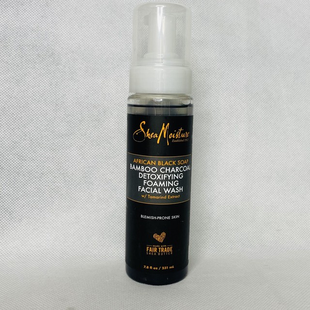 shea moisture african black soap foaming face wash