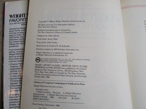 Weight Watchers Favorite Recipes 280 Winning Dishes 1986 Hard Cover - Picture 4 of 7