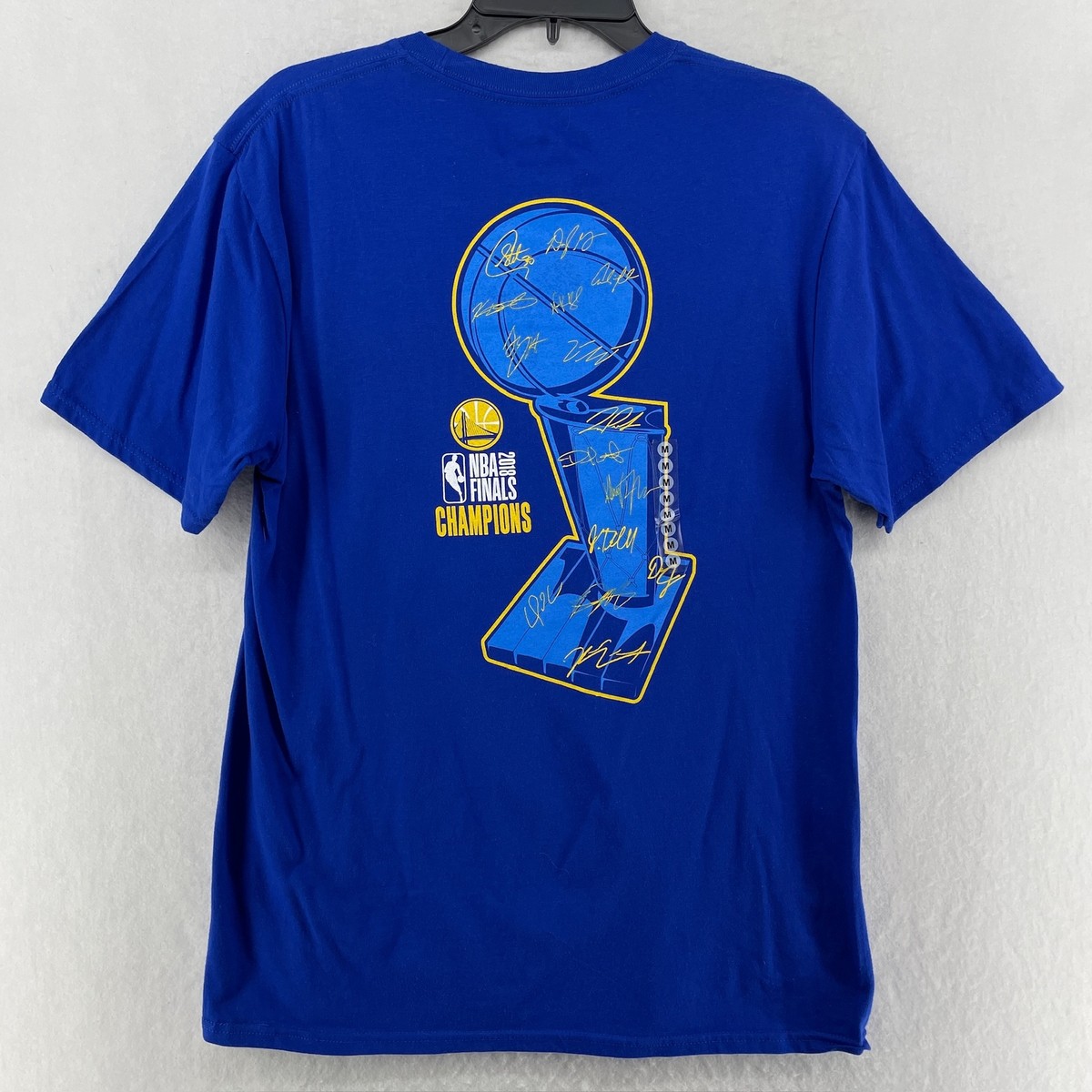 Golden State Warriors 2018 Finals Shirt Mens Medium Blue NBA