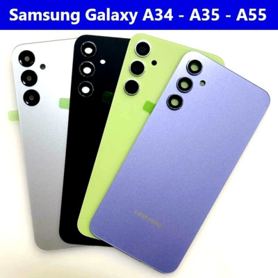 Replacement Back Cover Housing Door For Samsung Galaxy W/Lens  A34 5G, A35, A55