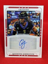 2023 SAGE Artistry #ART-QJ Quentin Johnston Autographs AUTO