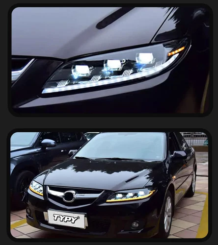 Par de faros delanteros LED completos para Mazda 6 2003-2015 - Imagen 5 de 6