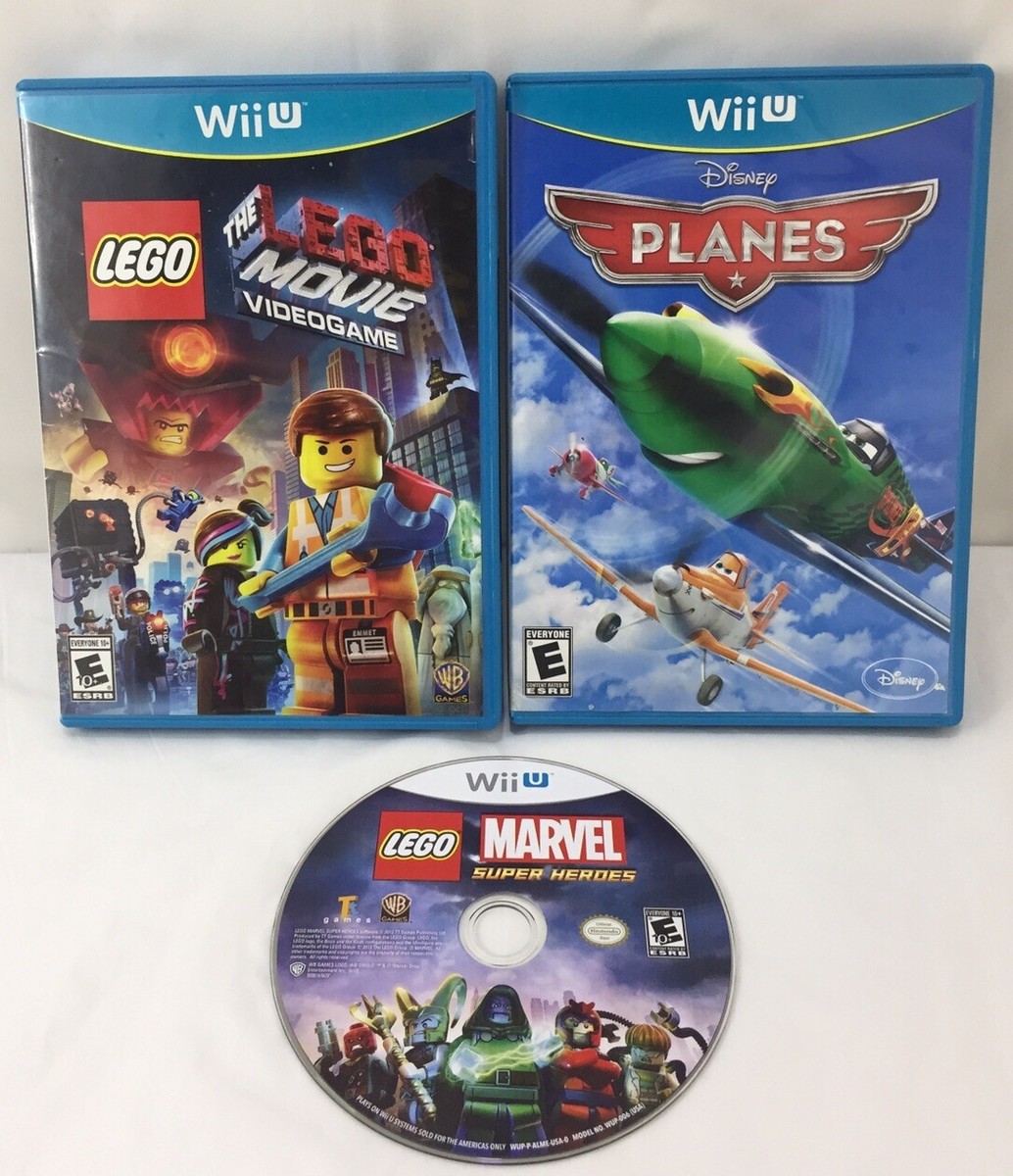 wii u lot games Lego Movie, Disney Planes ,Lego Marvel Super